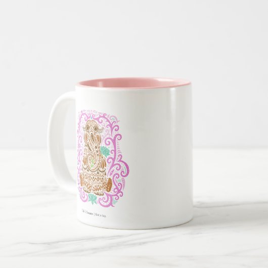 Bohemischer Snuffleupagus Zweifarbige Tasse (Vorderseite Links)
