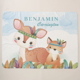Bohemischer Stammesfuchs und Fawn mit Federn + Nam Sherpadecke