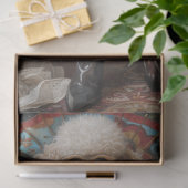 Bohemischer Standard-Poodle-Dekoupage Seidenpapier (Geschenk)