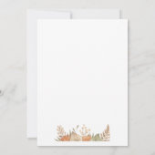 Bohemischer Stil 30. Geburtstag Party Einladung (Rückseite)