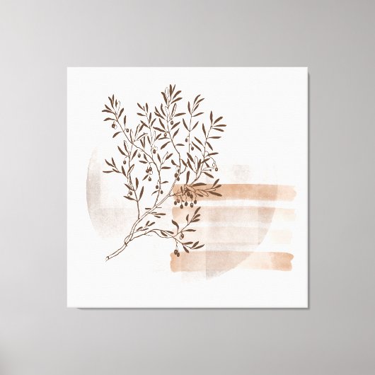 Bohemischer Stil Abstrakte Blumenstrauß Leinwand (Vorderseite)