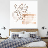 Bohemischer Stil Abstrakte Blumenstrauß Leinwand (Insitu (Schlafzimmer))