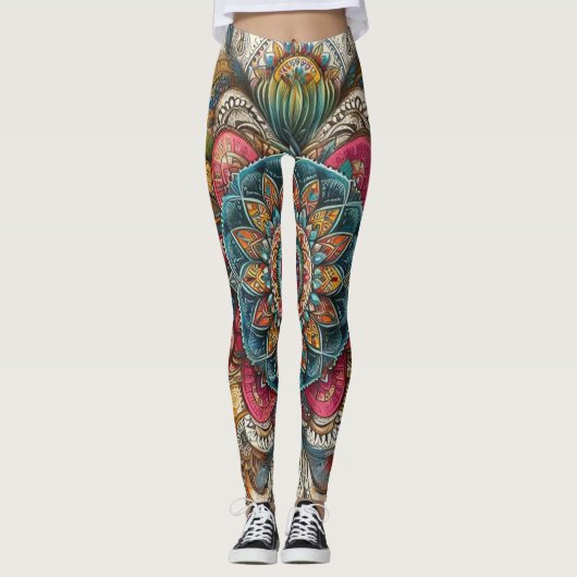 Bohemischer Stil Leggings (Vorderseite)