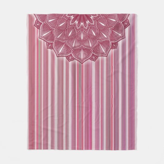 Bohemischer Stil mit Streifen Fleecedecke (Vorderseite)