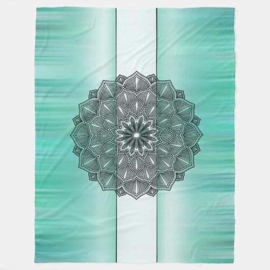 Bohemischer Stil mit Streifen Fleecedecke (Vorderseite)