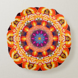 Bohemischer Stil, Rundwurfkissen Rundes Kissen