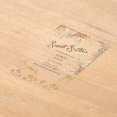 Bohemischer Stil süß 16 Geburtstagsparty Acryleinladungen (Ablage )