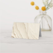 Bohemischer, texturierter Tisch aus Elfenbein Platzkarte (Rückseite)