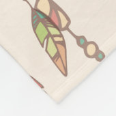 Bohemischer Traumfänger mit Perlen und Federn, se Fleecedecke (Ecke)