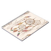 Bohemischer Traumfänger mit Perlen und Federn, se Notizblock (Linke Seite)