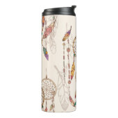 Bohemischer Traumfänger mit Perlen und Federn, se Thermosbecher (Nach links gedreht)