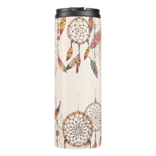 Bohemischer Traumfänger mit Perlen und Federn, se Thermosbecher (Rückseite)