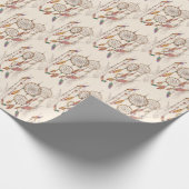 Bohemischer Traumfänger Nahtlos handGezeichnet Geschenkpapier (Ecke)