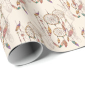 Bohemischer Traumfänger Nahtlos handGezeichnet Geschenkpapier (Rolleneckpunkt)