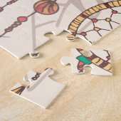 Bohemischer Traumfänger Nahtlos handGezeichnet Puzzle (Seite)