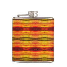 Bohemischer Vinyl-Wrapped Flask