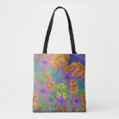 Bohemischer Violettgarten Tasche (Vorderseite)