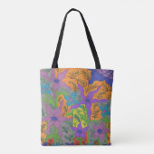 Bohemischer Violettgarten Tasche (Rückseite)