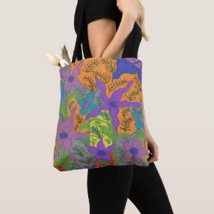 Bohemischer Violettgarten Tasche