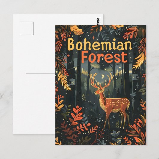 Bohemischer Wald Postkarte (Vorne/Hinten)