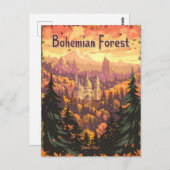 Bohemischer Wald Postkarte (Vorne/Hinten)
