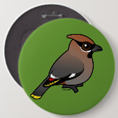Bohemischer Waxwing Button (Vorne & Hinten)