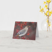 Bohemischer Waxwing Notecards Karte (Gelbe Blume)