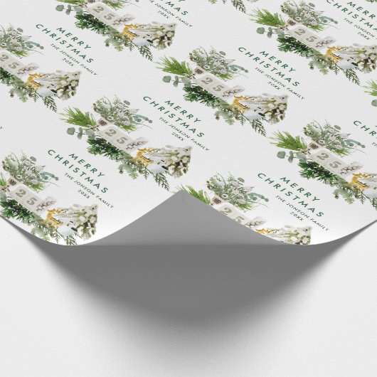 Bohemischer Weihnachtskalender Geschenkpapier (Ecke)