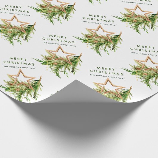 Bohemischer Weihnachtskalender Geschenkpapier (Ecke)