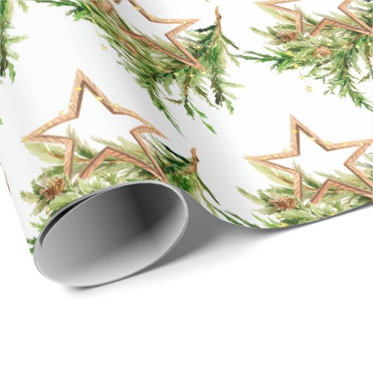 Bohemischer Weihnachtskalender Geschenkpapier (Rolleneckpunkt)