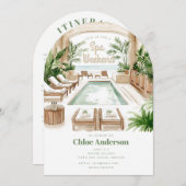 Bohemischer Wellness-Center | 4-tägige Bachelorett Einladung (Vorne/Hinten)