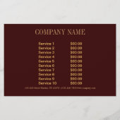 Bohemischer Western Country Gold-Bordeaux-Paisley Flyer (Hinten)