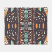 Bohemischer Western Fleecedecke (Vorderseite (Horizontal))