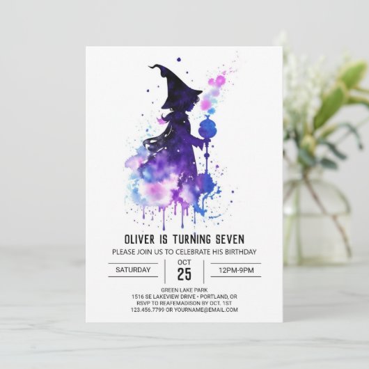 Bohemischer Zaubertag Einladung (Stehend Vorderseite)