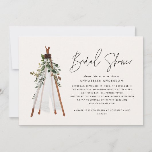 Bohemischer zeitgenössischer Teepe botanischer Som (Vorderseite)