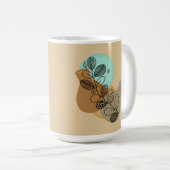 BOHEMISCHES ABSTRAKTES MINIMALISTISCH MIT SCHWARZL KAFFEETASSE (VorderseiteRechts)