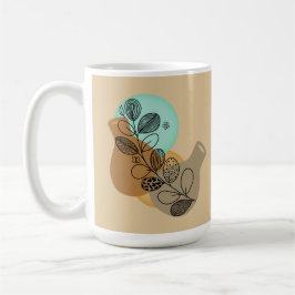 BOHEMISCHES ABSTRAKTES MINIMALISTISCH MIT SCHWARZL KAFFEETASSE