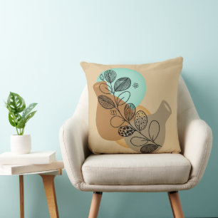 BOHEMISCHES ABSTRAKTES MINIMALISTISCH MIT SCHWARZL KISSEN