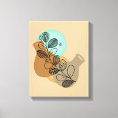 BOHEMISCHES ABSTRAKTES MINIMALISTISCH MIT SCHWARZL LEINWANDDRUCK (Vorderseite)