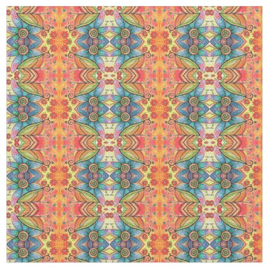 Bohemisches Art-Gewebe Stoff (Nahaufnahme)