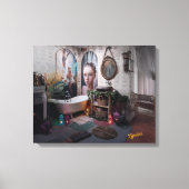 "Bohemisches Bad Bliss - Fee und Weiblichkeit Eleg Leinwanddruck (Vorderseite)