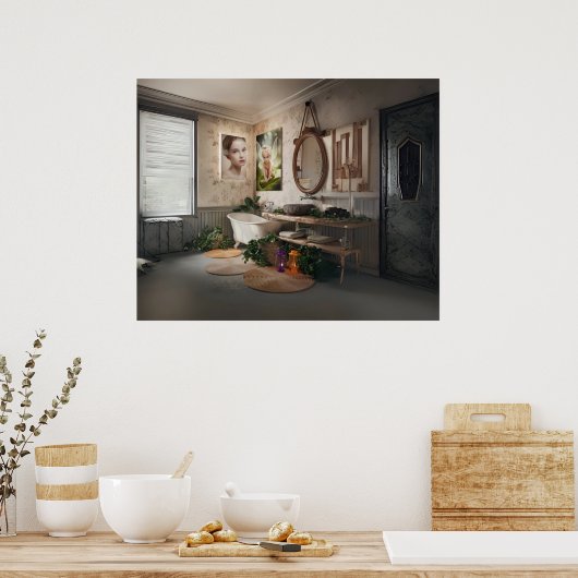 Bohemisches Bad Poster (Küche)