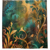 Bohemisches Bad Rückzug: Der verzauberte Garten Duschvorhang (Vorderseite)