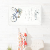 Bohemisches Bicycle Watercolor Wedding Banner (Insitu)