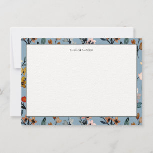 Bohemisches Blau Mitteilungskarte