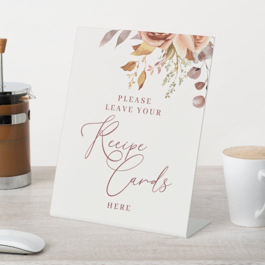 Bohemisches Blume-Brautparty Sockelschild (In SItu)