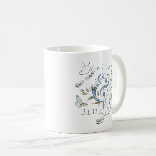 Bohemisches Blumenangebot Kaffeetasse (VorderseiteRechts)