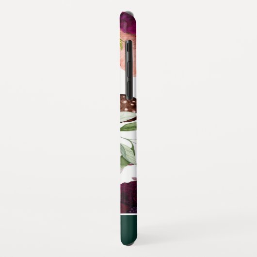 Bohemisches Blumenmuster Case-Mate iPhone Hülle (Hinten/Links)