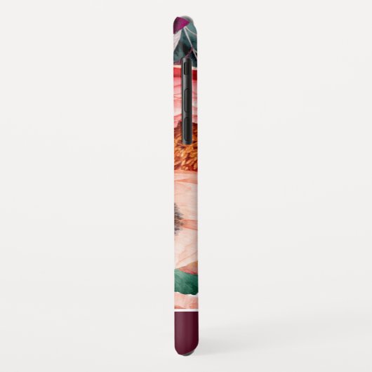 Bohemisches Blumenmuster Case-Mate iPhone Hülle (Hinten/Links)