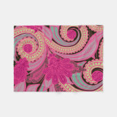 Bohemisches Blumenpaisley Fleecedecke (Vorderseite (Horizontal))